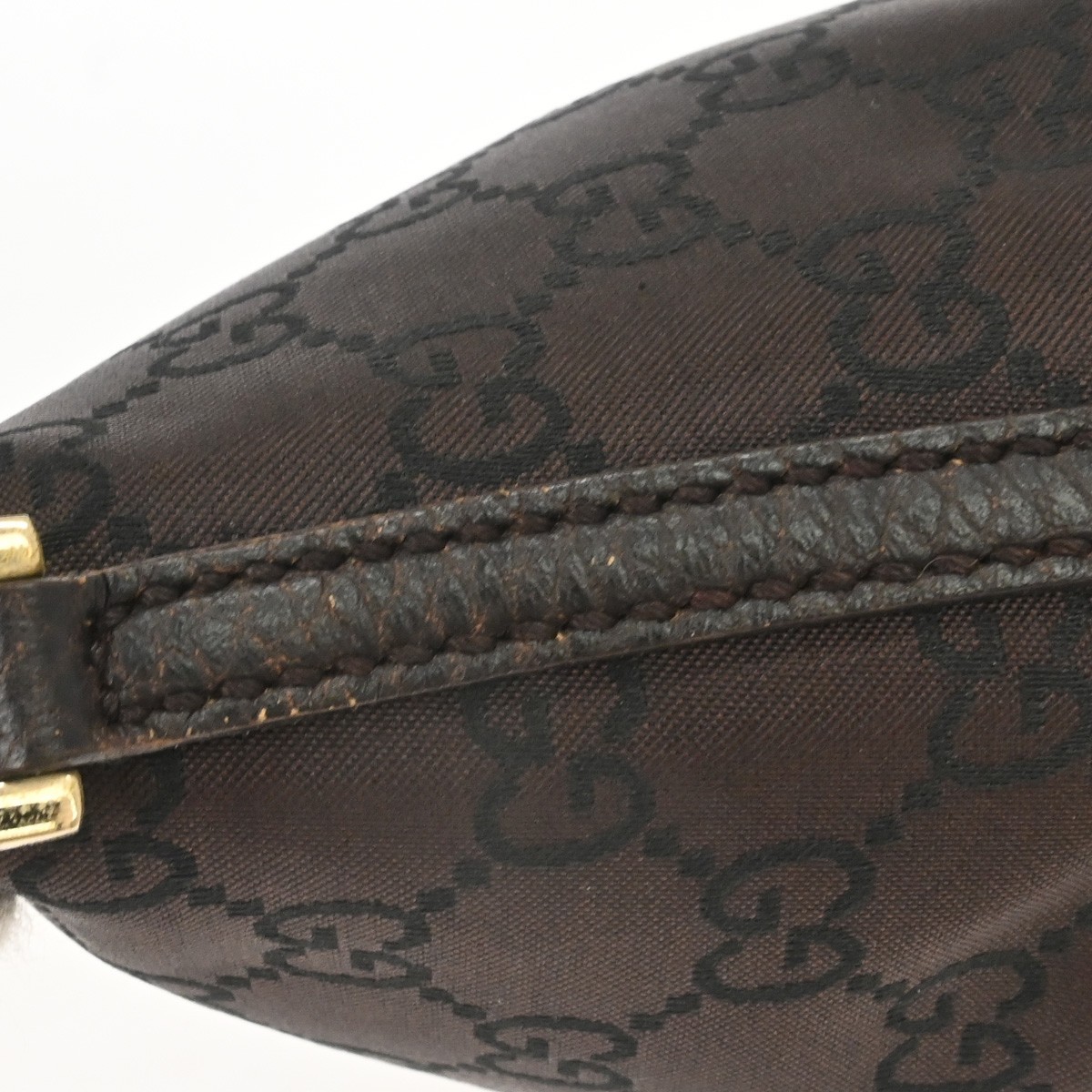 Best06 Gucci Brown Canvas GG Tote Handbag 257300 204046 BQ01177