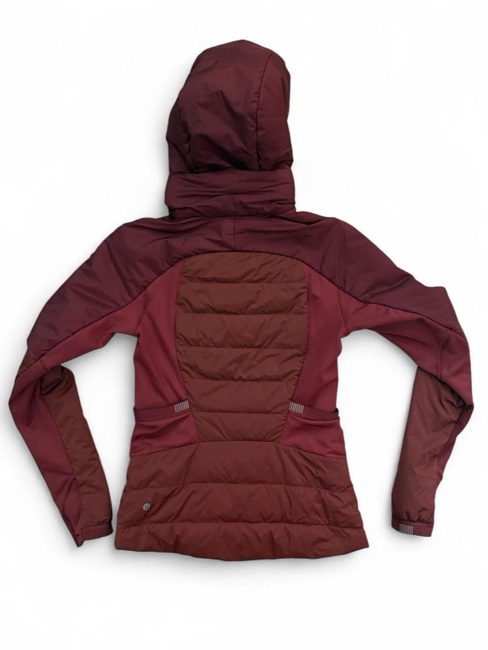 Lululemon Down for It All Hooded Puffer Jacket Maroon, Size 6