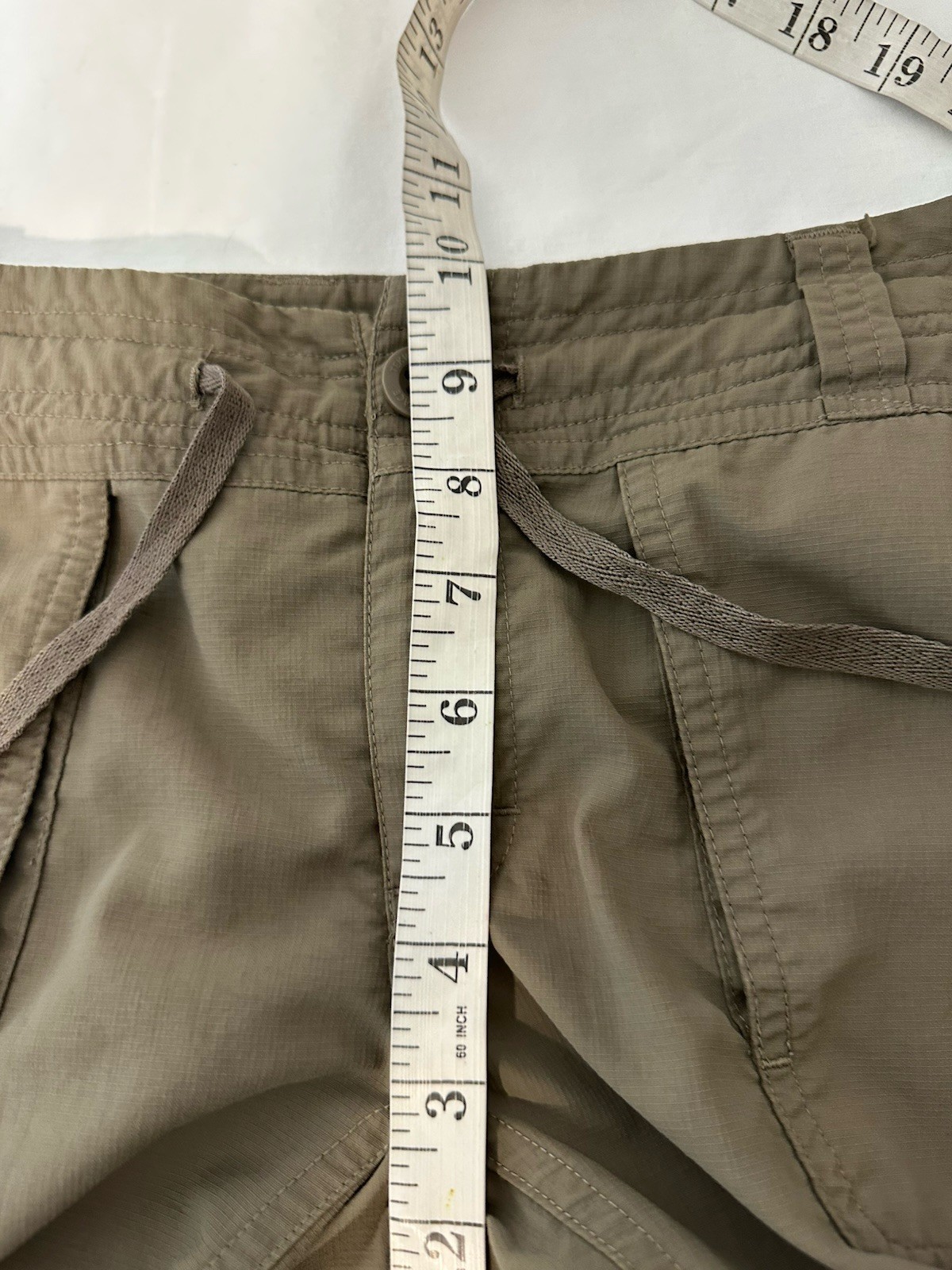 The North Face Green Nylon Roll Up Leg Outdoor Hiking Pants Womens 30 X 29