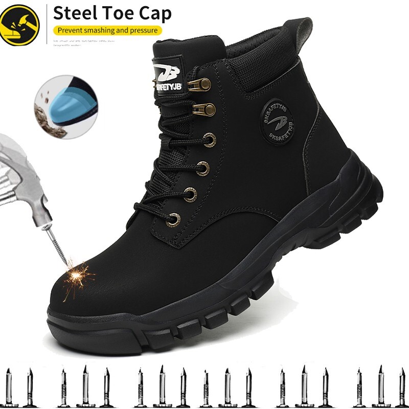 Men work life waterproof shoes new steel toe shoe Indestructible Protective Boot