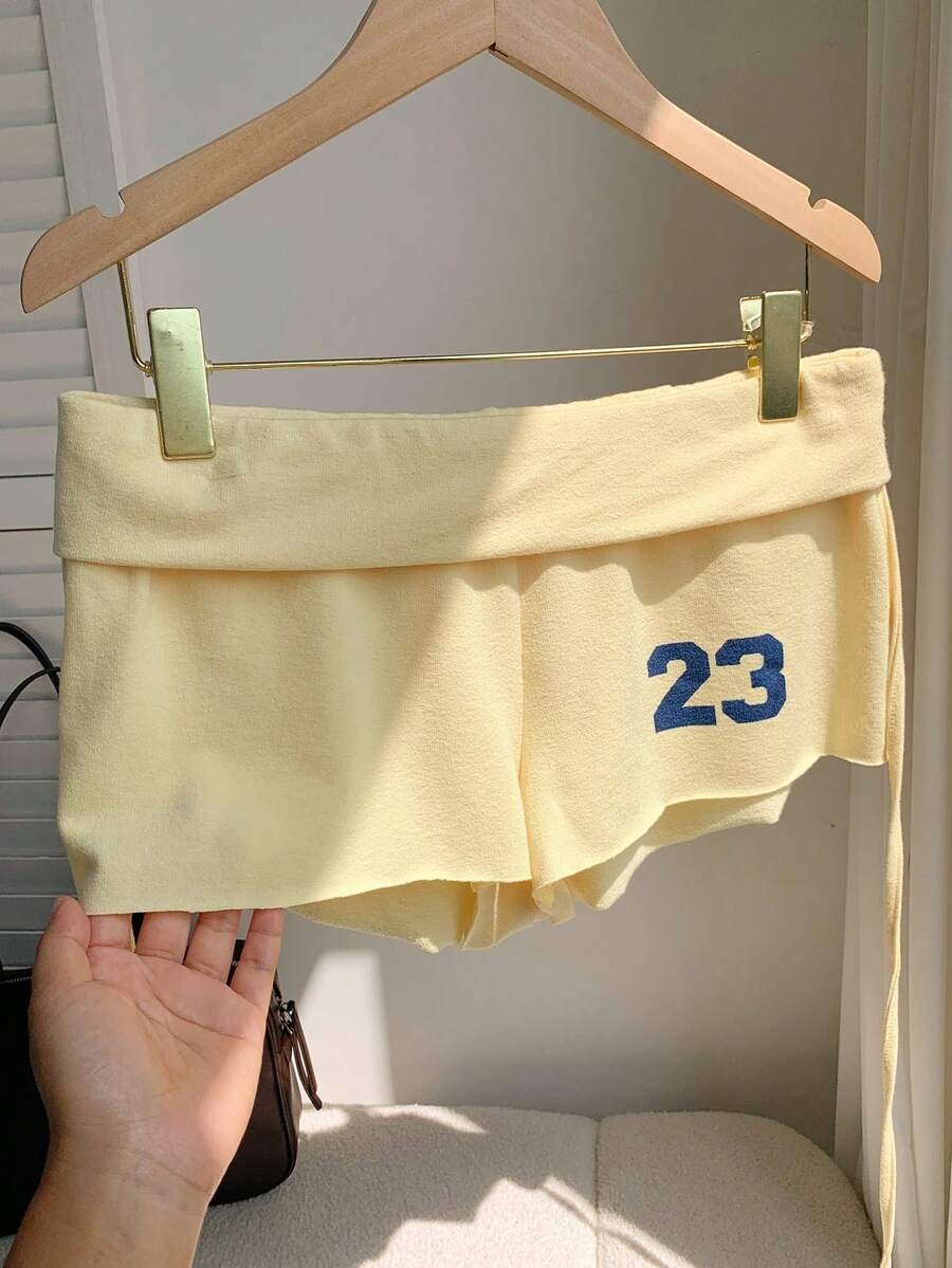 White Cotton Mini Shorts Women Casual Elastic Waist Summer Shorts