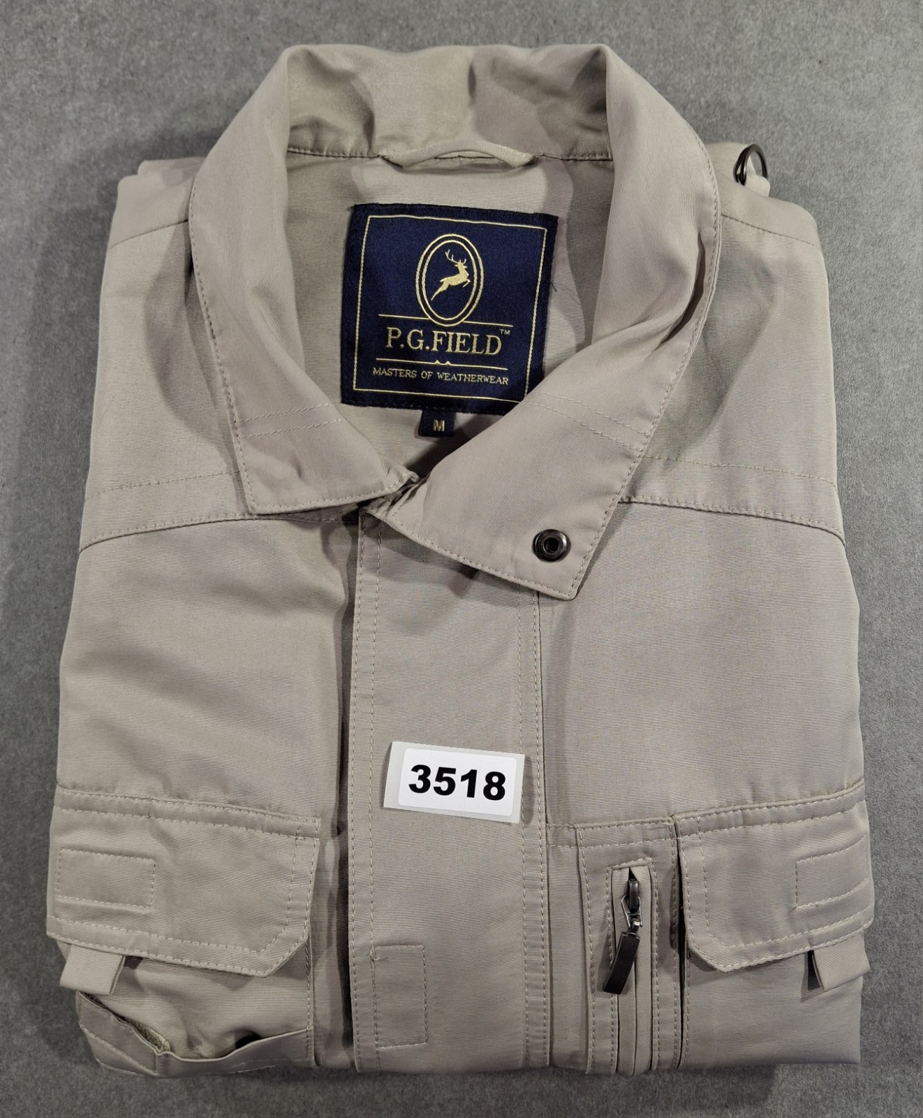 PG Field Mens Black Beige Weatherwear Gilet Bodywarmer M Medium Outdoor Full Zip