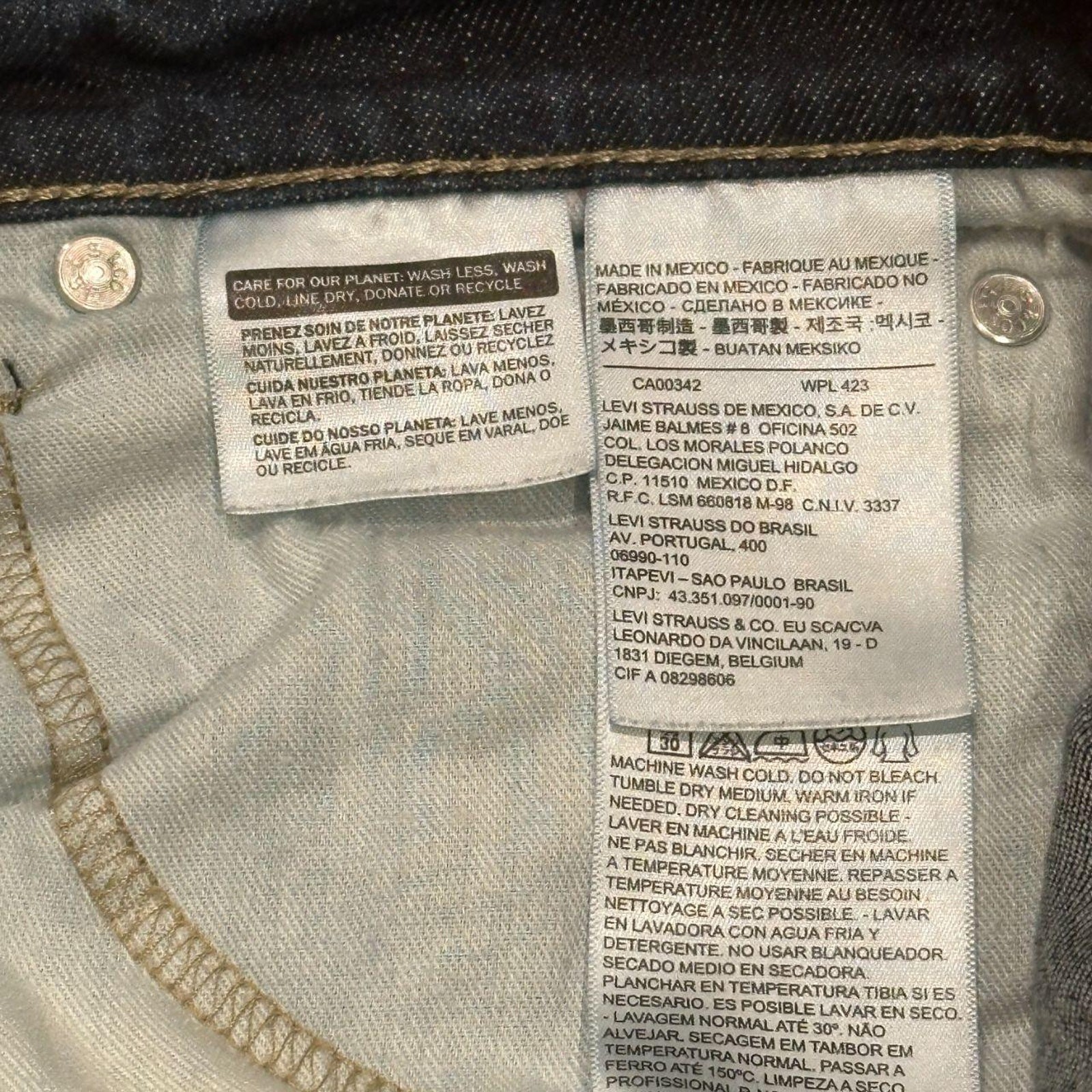 Levi strauss dark blue denim