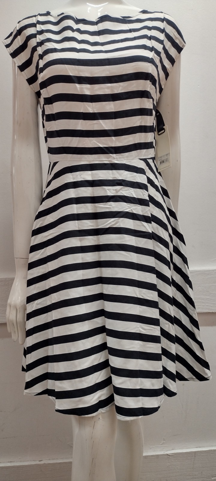BB Dakota Black & White Stripes Dress Striped Emo Euro 30 USA 8 Waist 28 inches