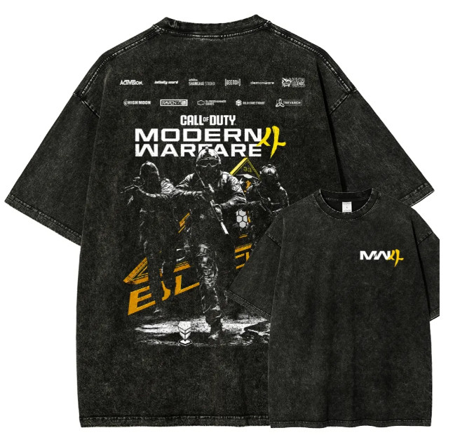 Military Operators Yellow Accent Graphic Vintage Tee Gift T-Shirt