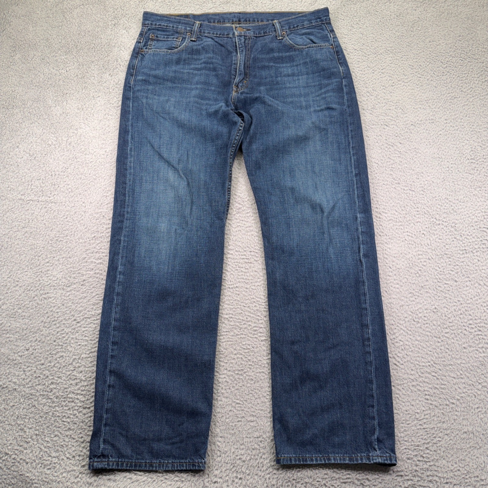 Levis 569 Jeans Mens 36×34 Blue Loose Straight Mid Rise Dark Wash Denim