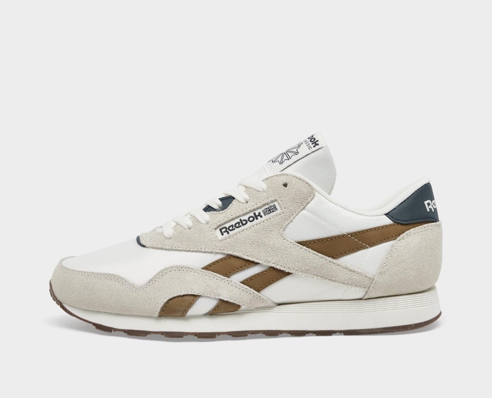 Reebok Classic Leather Classic Nylon White Black Grey Brown Mens Casual Shoes