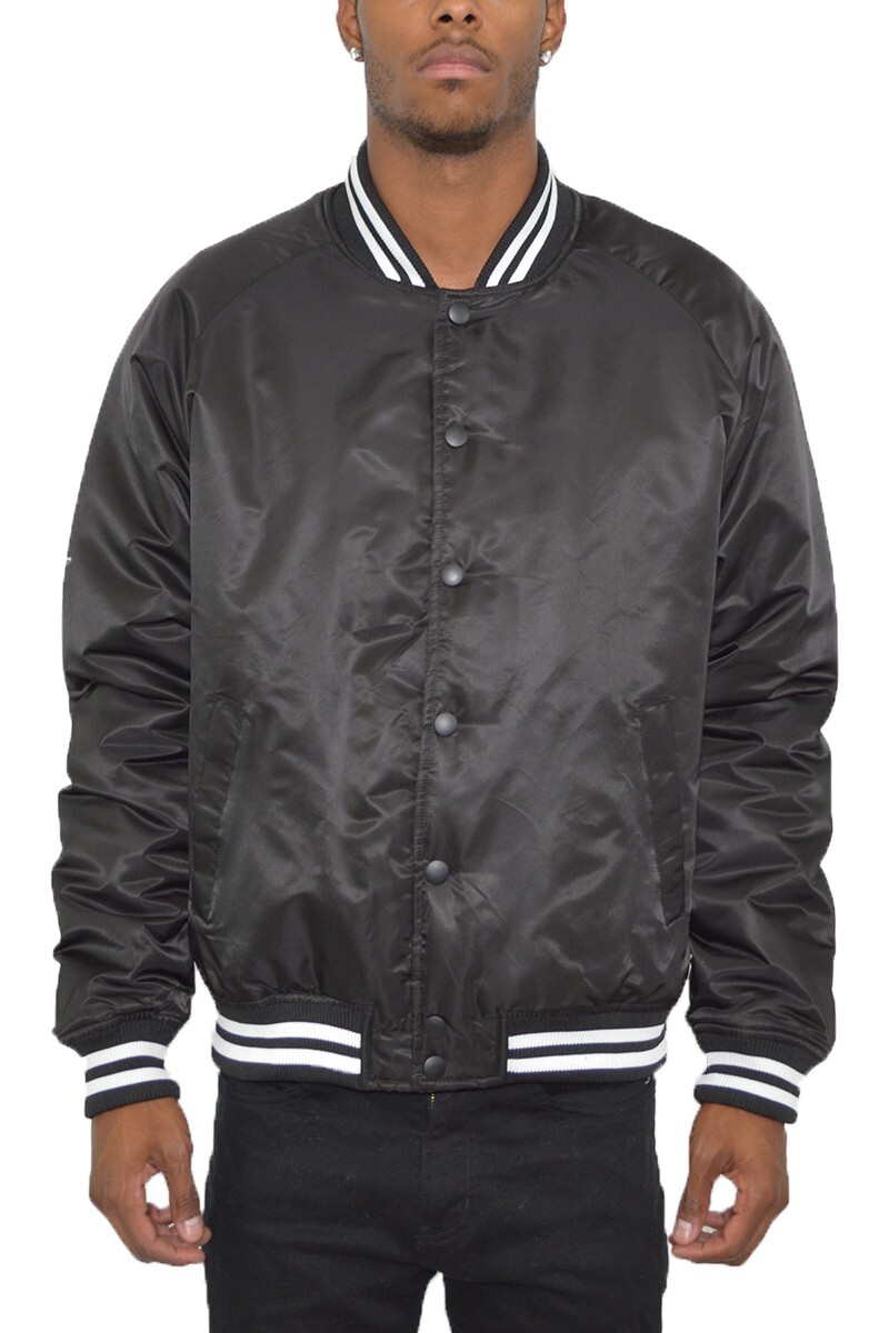 New MEN’S CASUAL COMFORT BOMBER BASEBALL JACKET CASUAL VARSITY COAT LETTERMAN