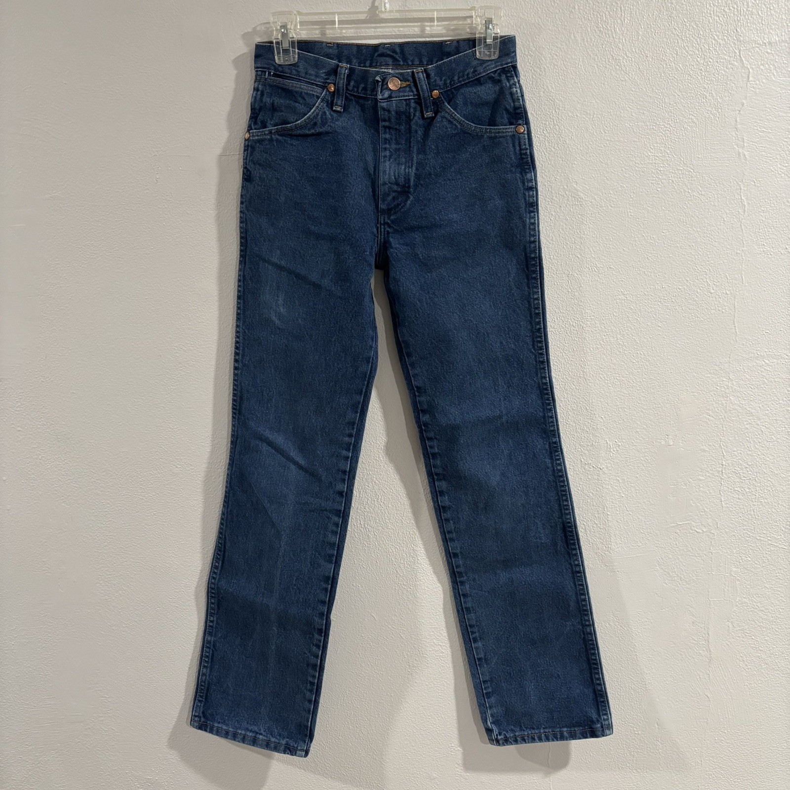 Wrangler Cowboy Cut Jeans Mens 28×32 Blue Denim Slim Straight Rodeo 936PWD