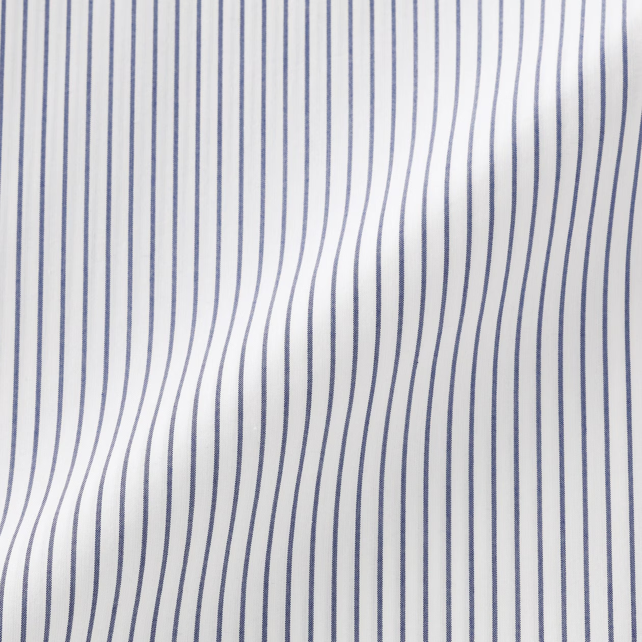 MUJI Womens Quick Dry Broadcloth Half Sleeve Blouse Navy Stripe FedEx