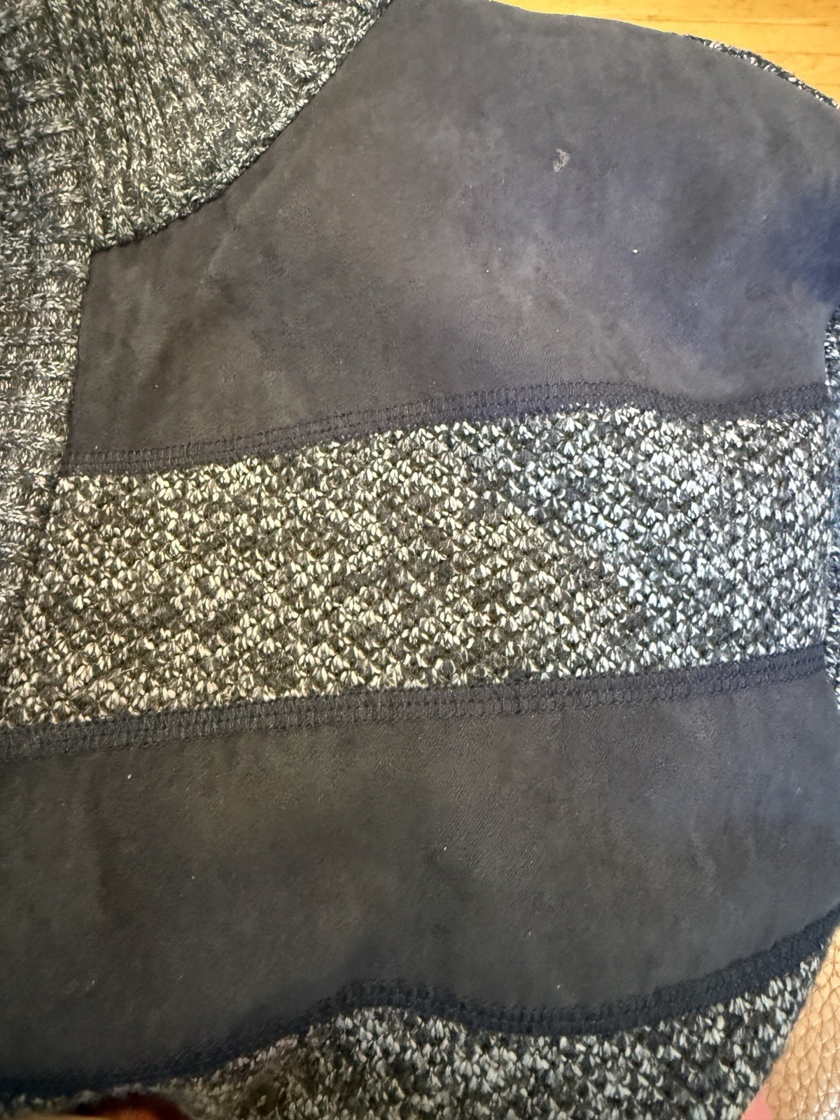 Buffalo David Bitton Men’s Full Zip Sweater Gray Black Mock Neck Size XL/TG