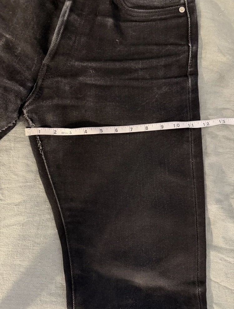 Iron Heart Black 888S 21oz Button Fly Vintage Selvedge Denim Jeans Size 30