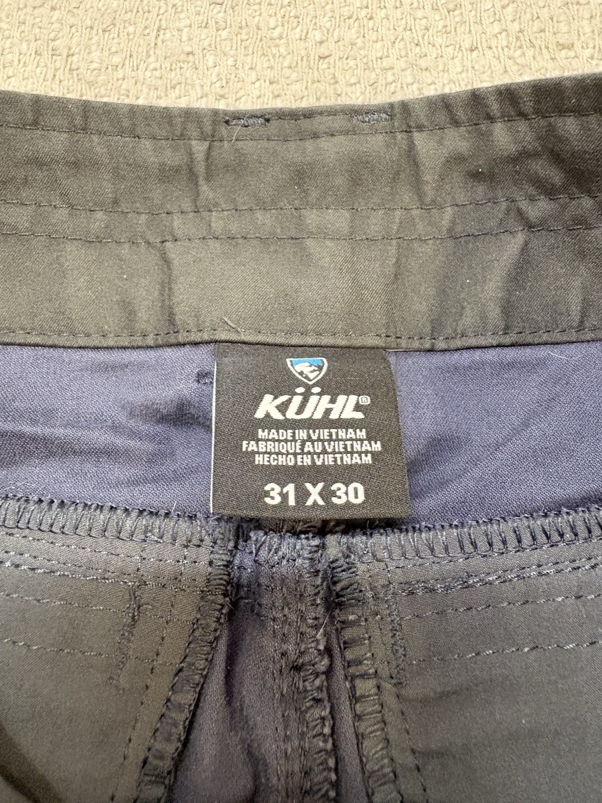 Kuhl Resistor Lite Chino Pants Men’s 31×30 Navy Blue Hiking Outdoor