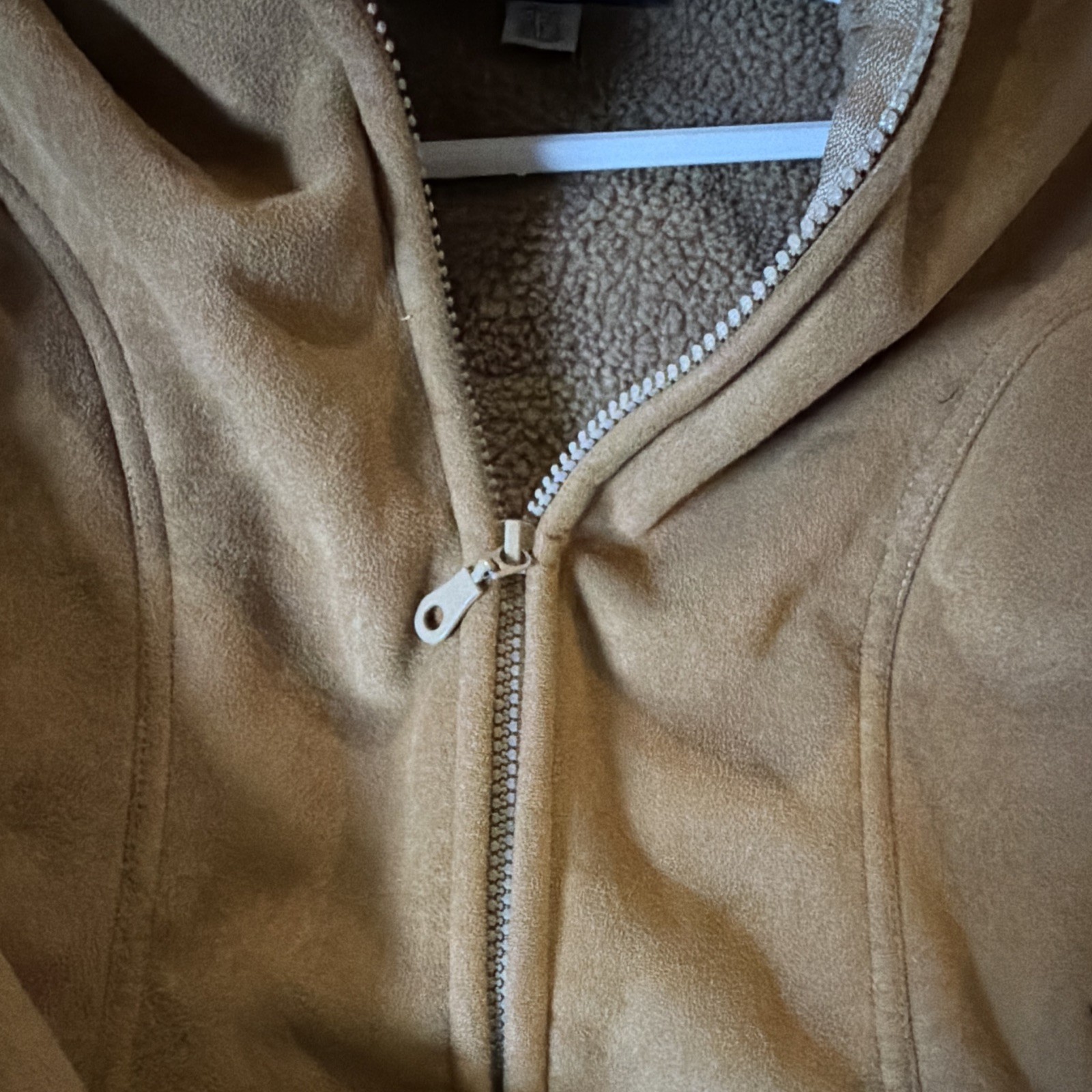 Andrew Johns youth Tan Full Zip Lined Jacket Long Sleeve Size M 10/12 set of 3