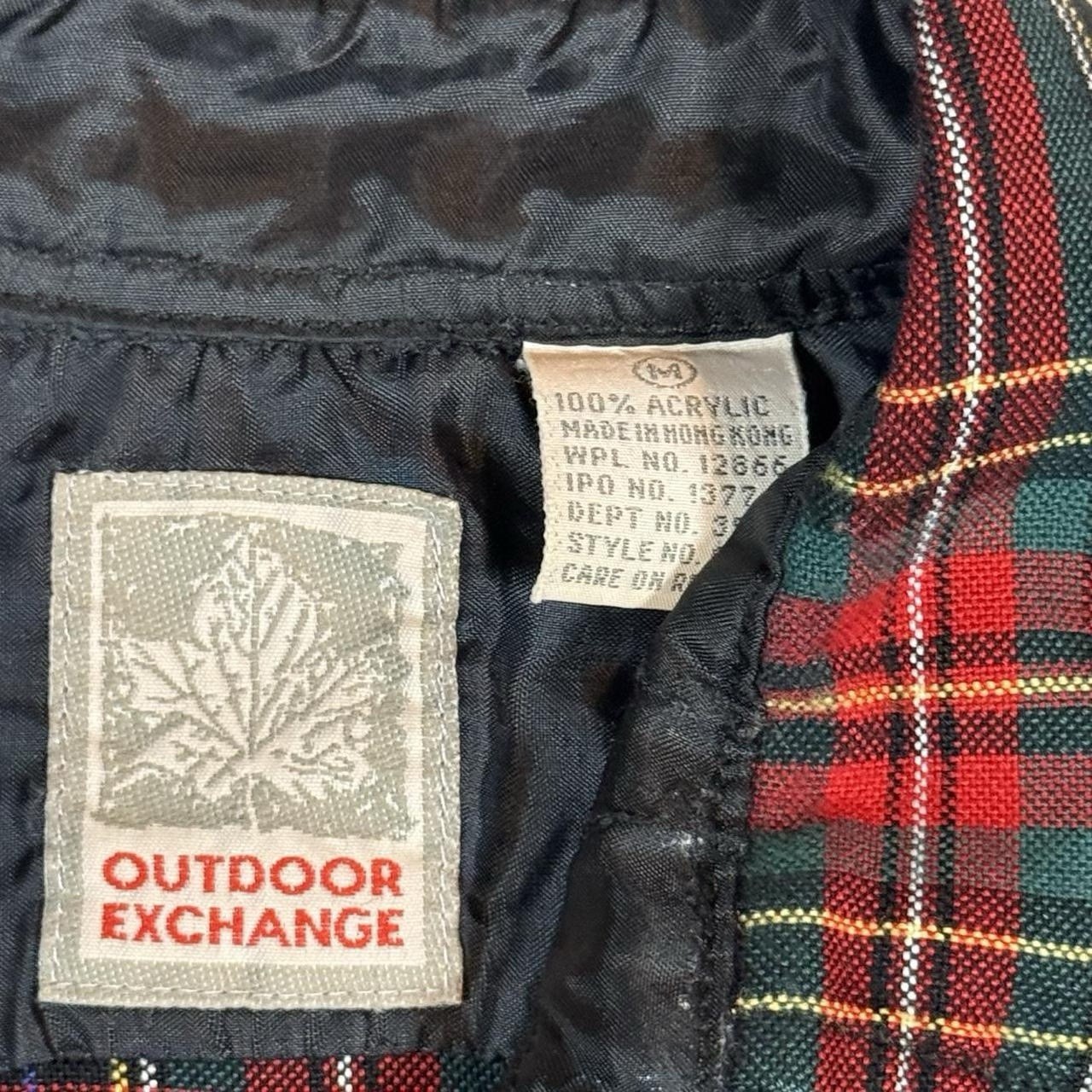 Outdoor Exchange Vintage 90’s Classic Plaid Flannel Long Sleeve Shirt Men’s M