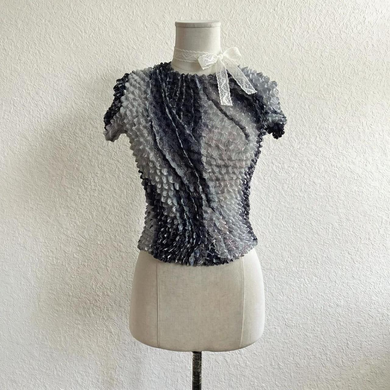 Popcorn Bubble Y2K Top Spiky Fairygrunge Futuristic Gothic Grunge Funky Fits S/M