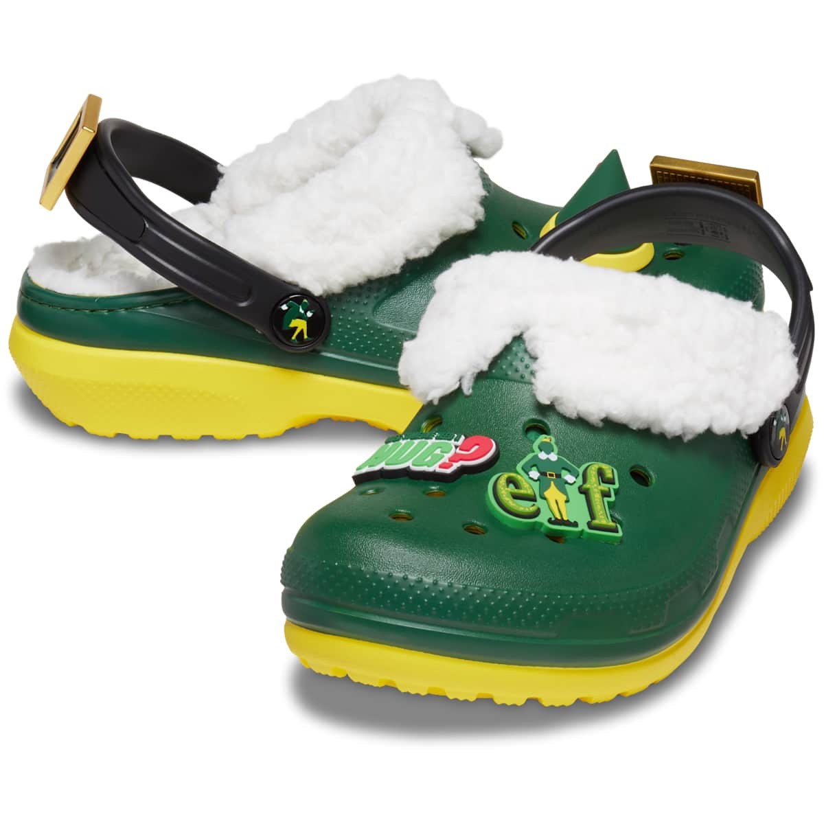 Crocs Kids Elf Classic Lined Clog Slippers