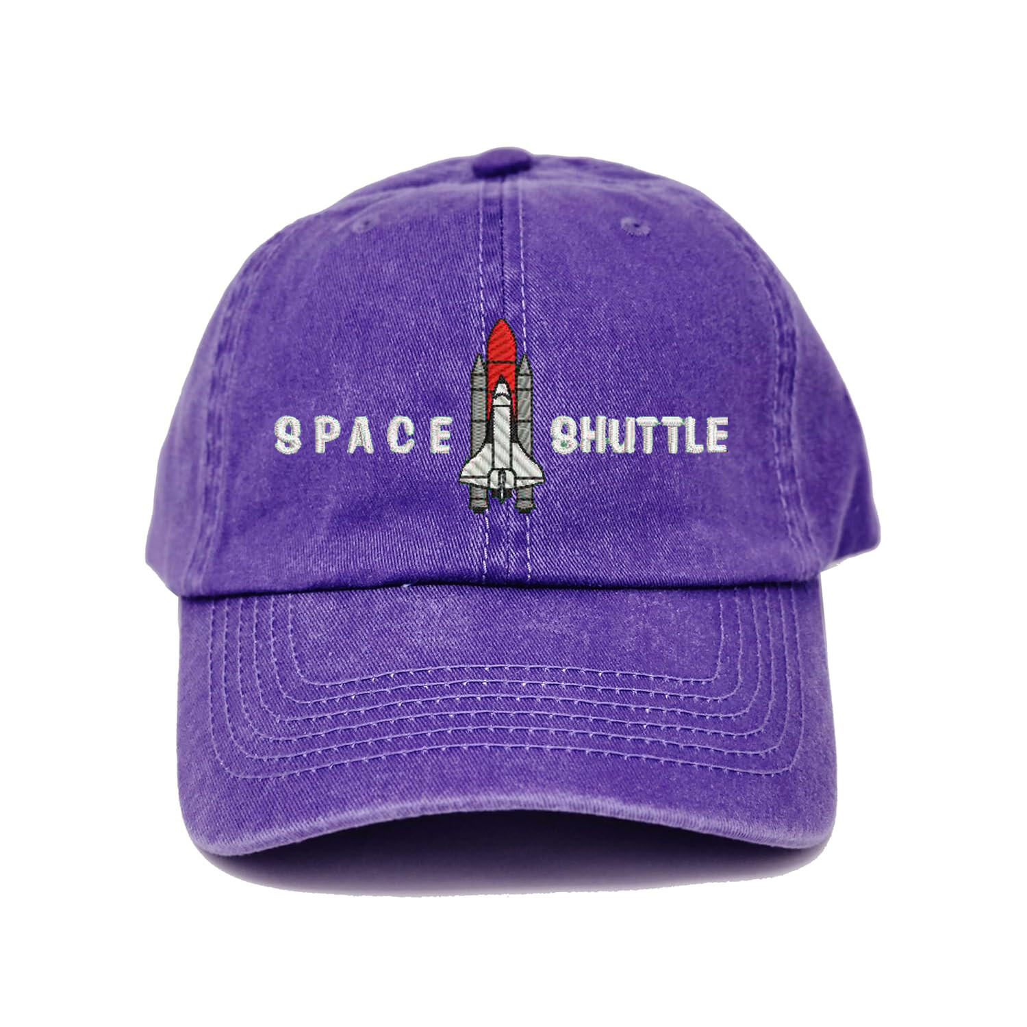 New Space shuttle embroidered dad hat, Spaceship rocket embroidered dad hat cap