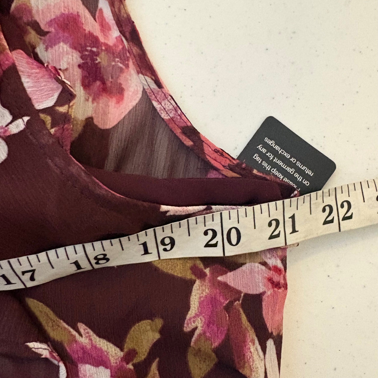 Express Womens Floral Ruched Chiffon Mini Dress XL Burgundy Pink Fairy Wedding