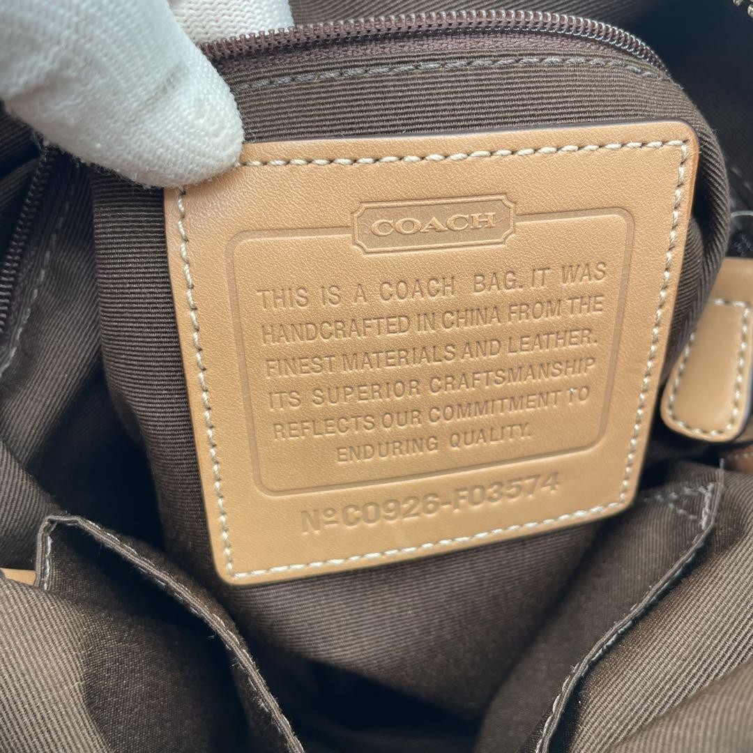 COACH Signature Shoulder Bag F03574 18a