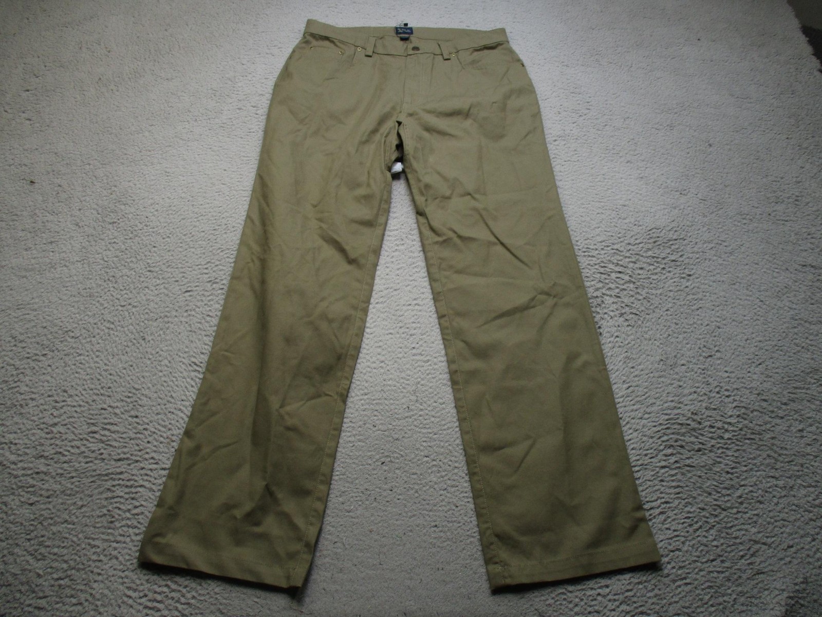 Texas Standard Pants Mens 36×34 Beige Khakis Stretch 5 Pocket Casual Workwear