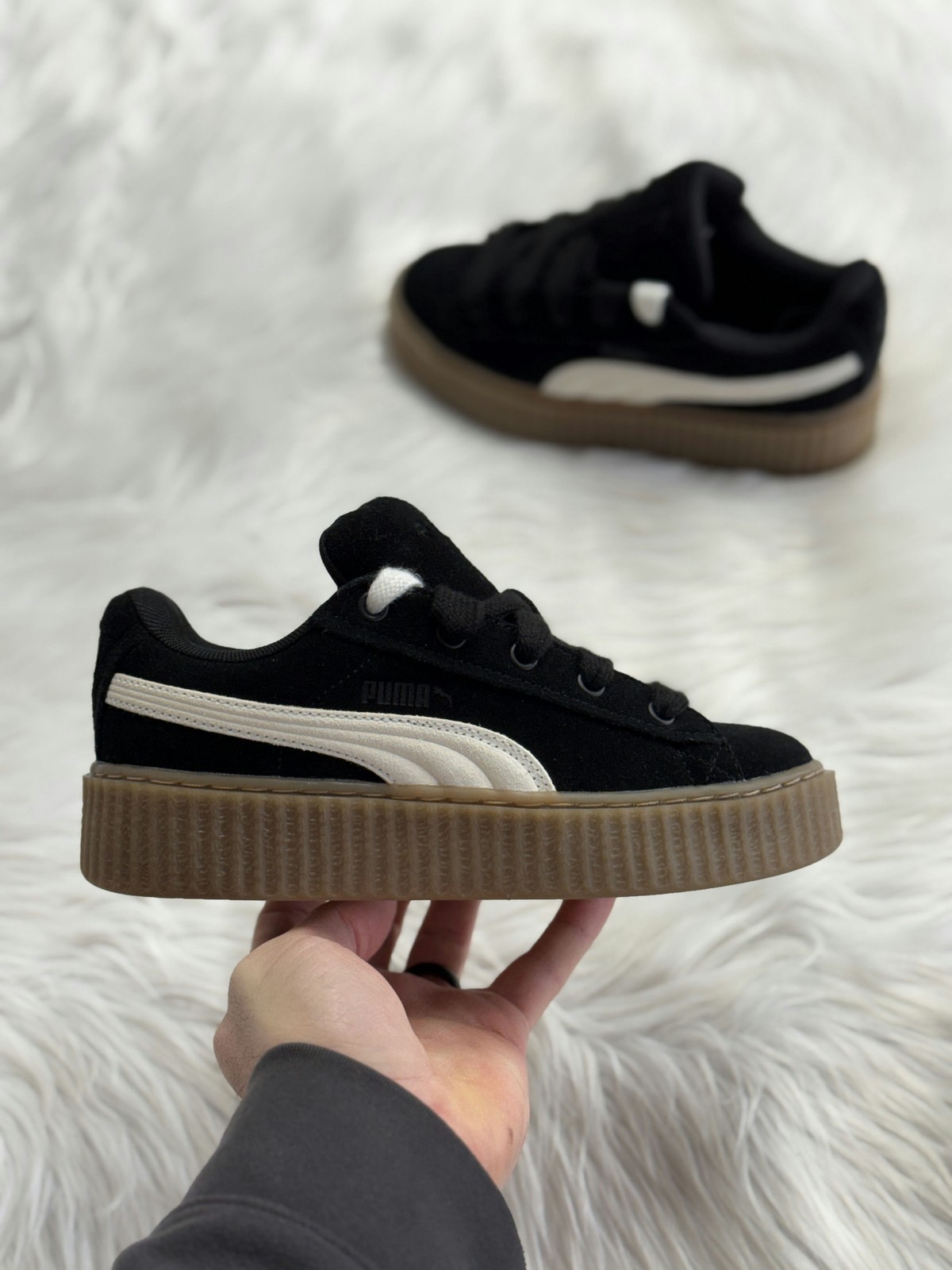 Puma Creeper Phatty Rihanna Fenty Black Womens 399332-01 NEW Multi Sz
