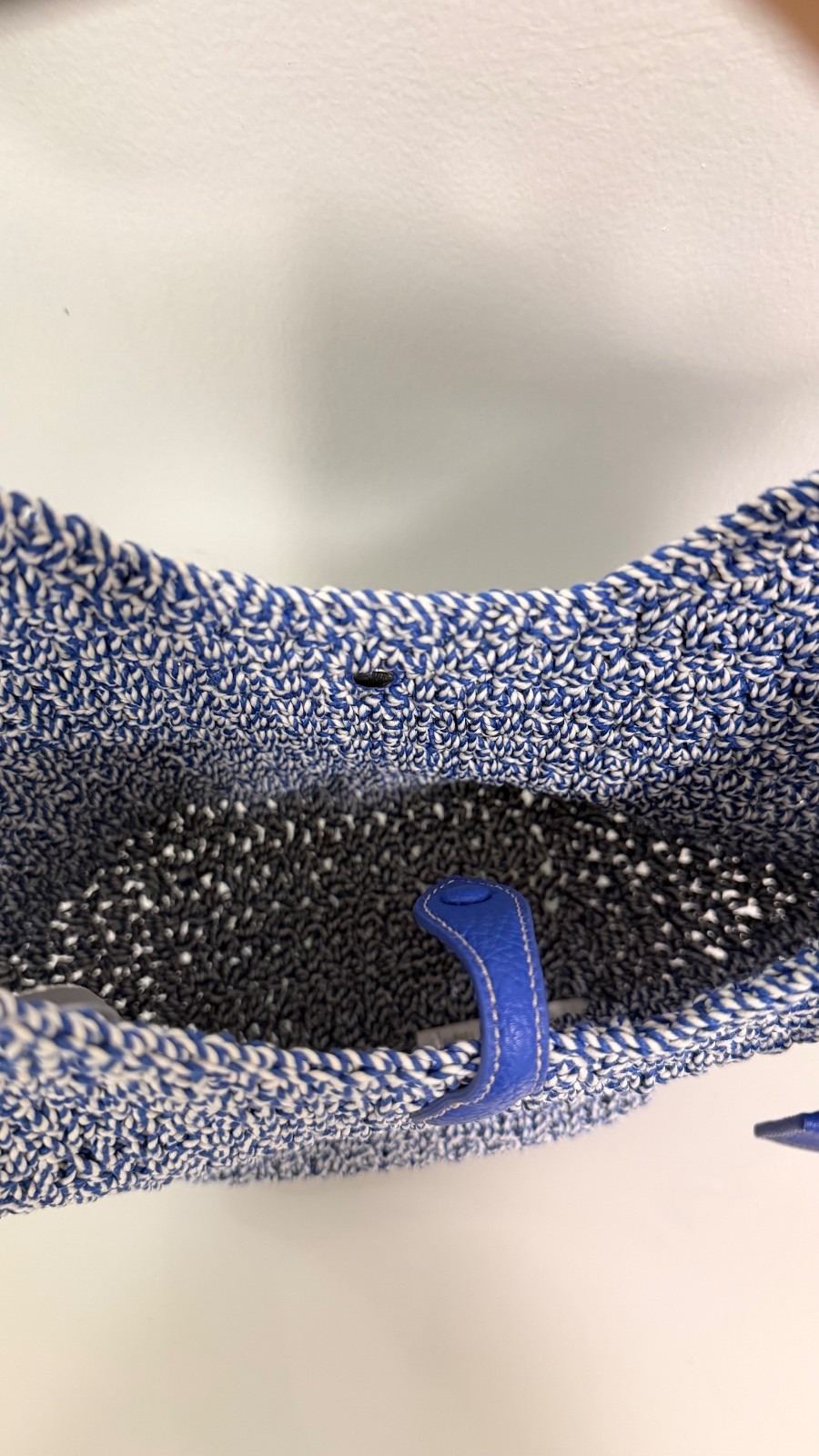 Polo Ralph Lauren- Polo Play Cord Tote Bag in Optic White / Bright Blue