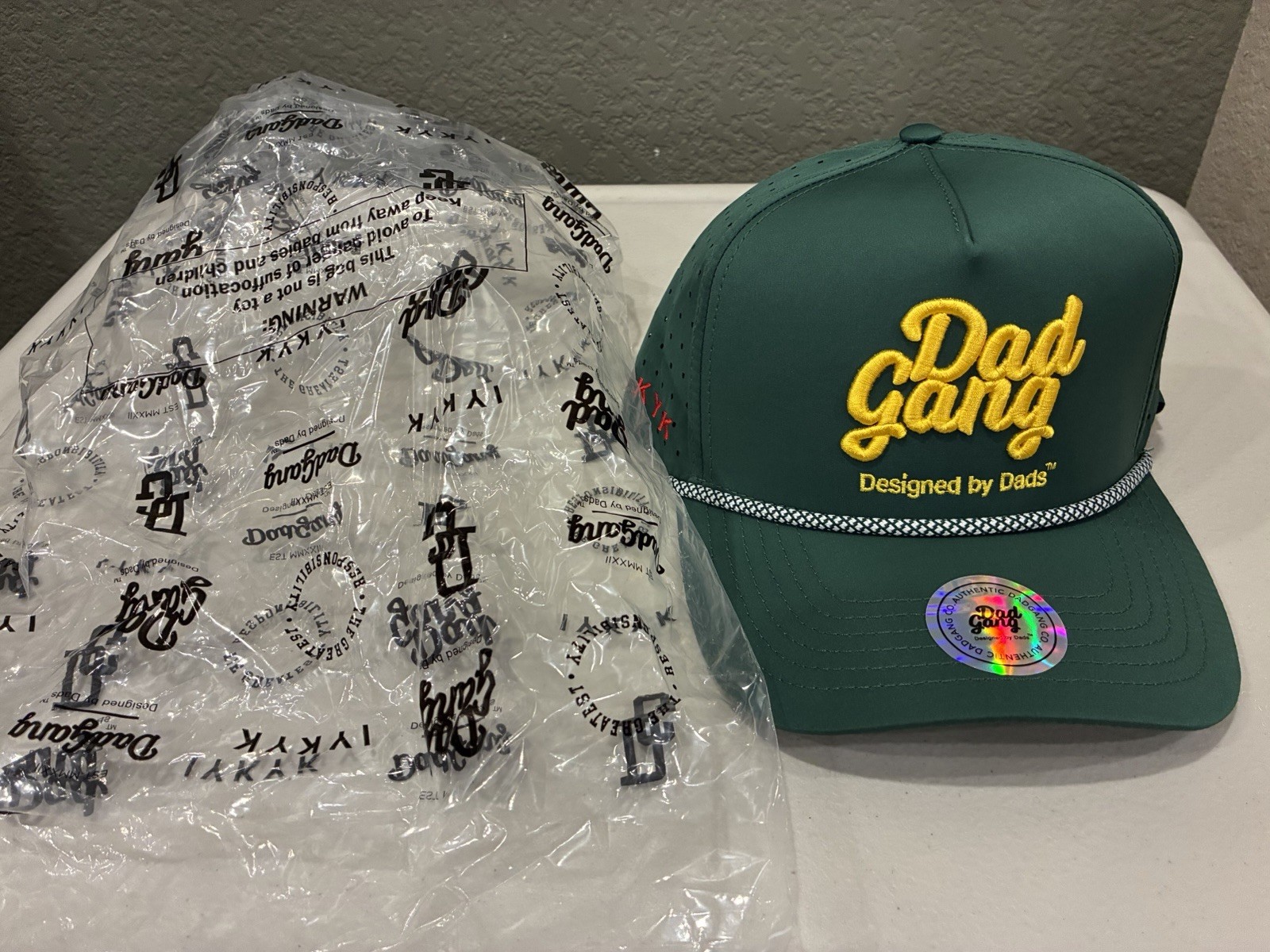 NWT Dad Gang Fairway SnapBack Golf Hat With Tee Green