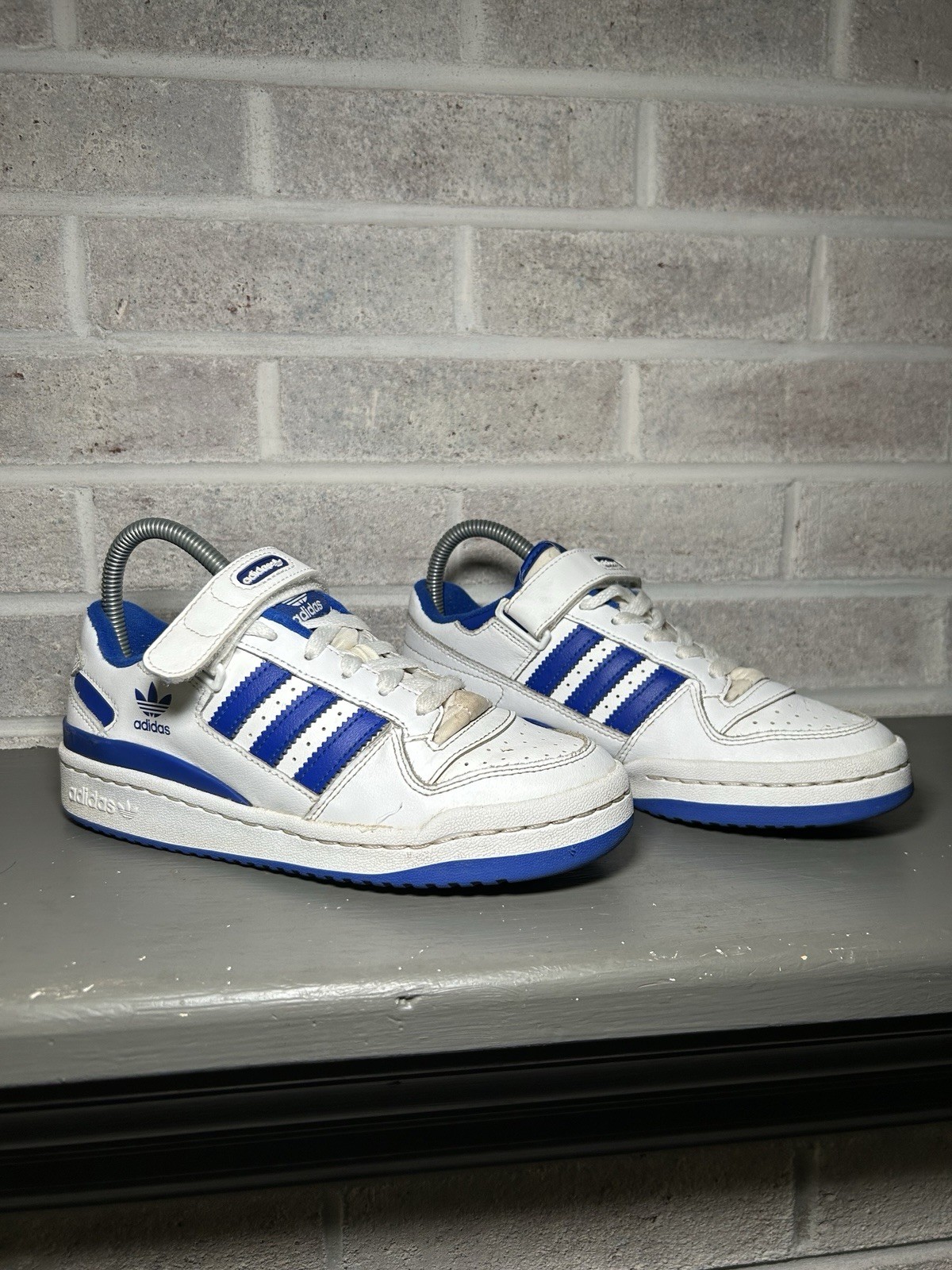 Adidas Forum Low With Adjustable Strap Blue White 698001 Men Size 5