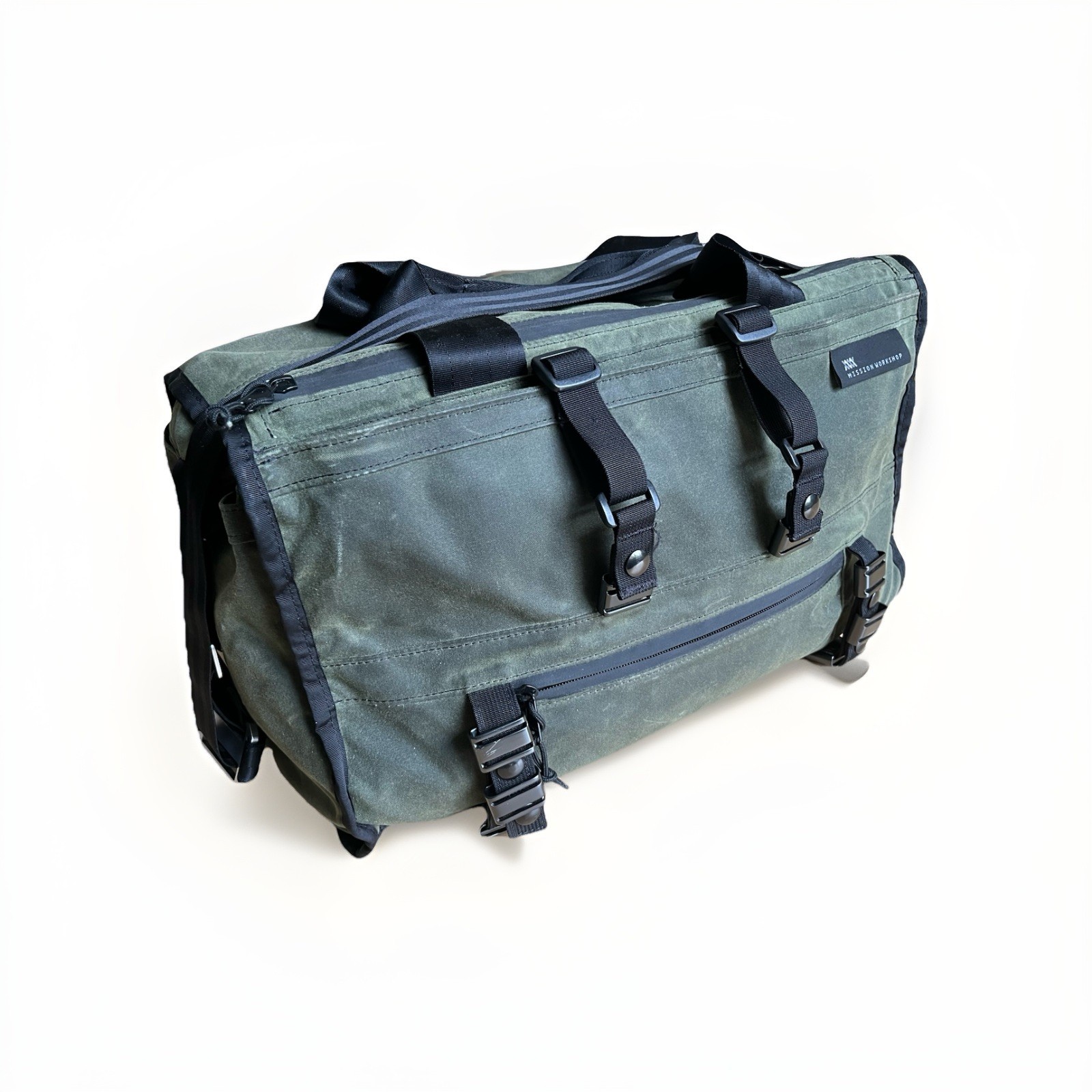 Mission Workshop Transit Duffle 27L Green Waxed Canvas