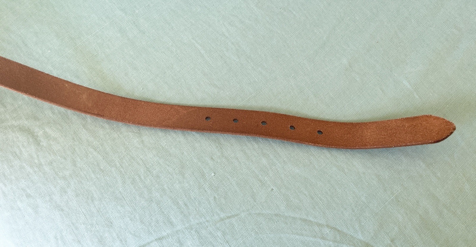 Tanner Goods Ret$115 1” Skinny Standard Leather Belt 34 Natural Gunmetal Black
