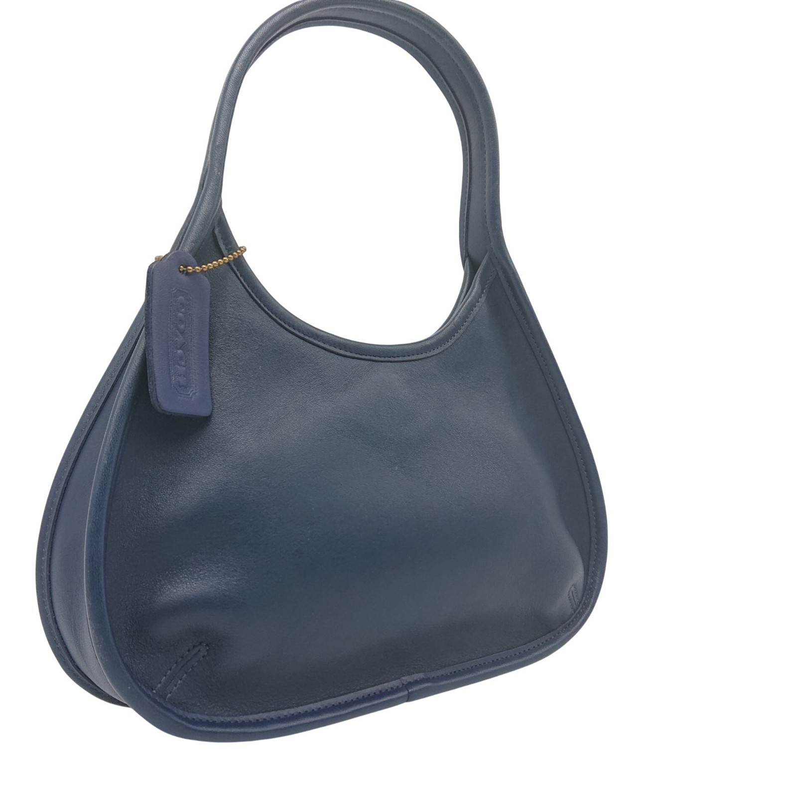 Old Coach 9027 Navy Blue Mini Ergo Shoulder Bag Vintage Made in USA