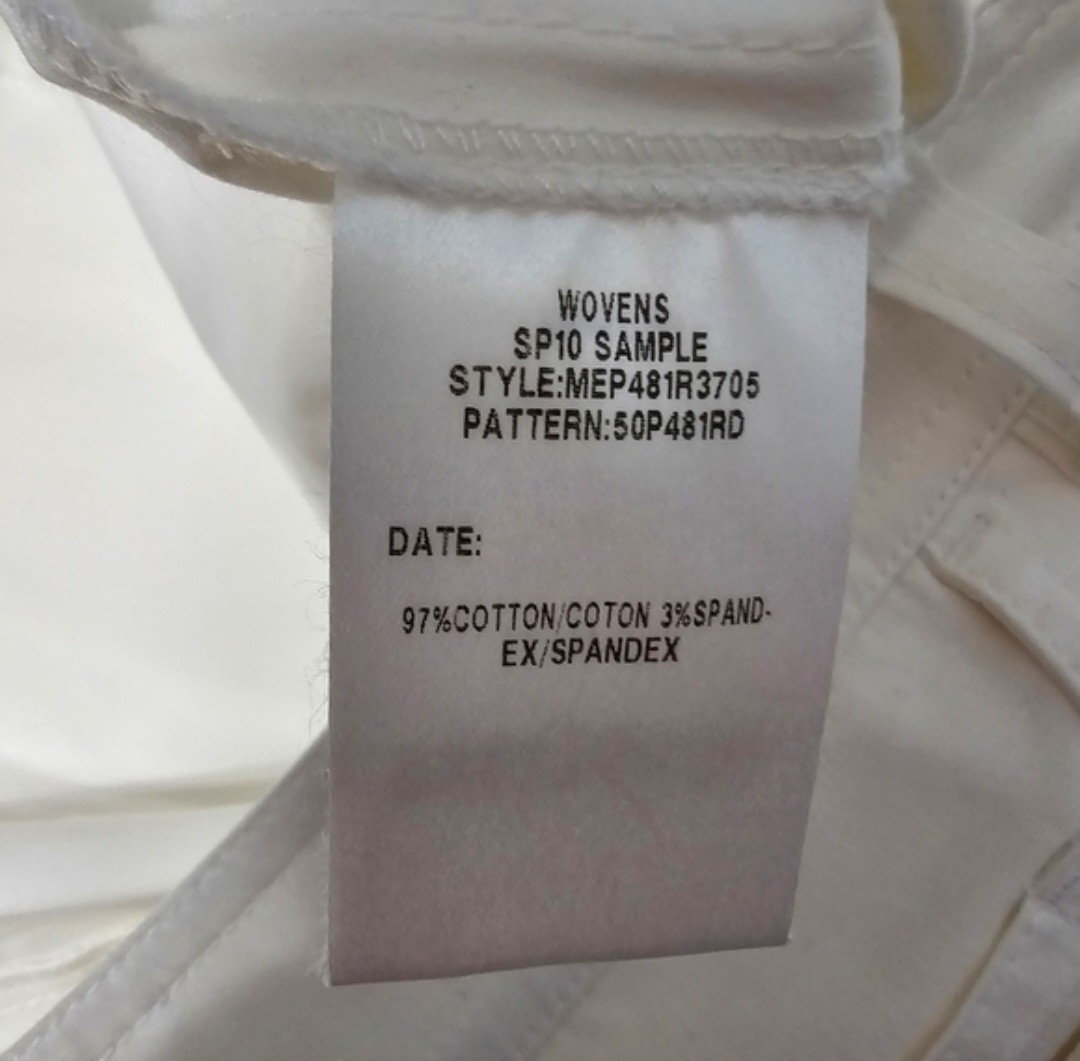 Lafayette 148 New York Bootcut White Minimalist Pants W/Front & Back Seam Sz 8