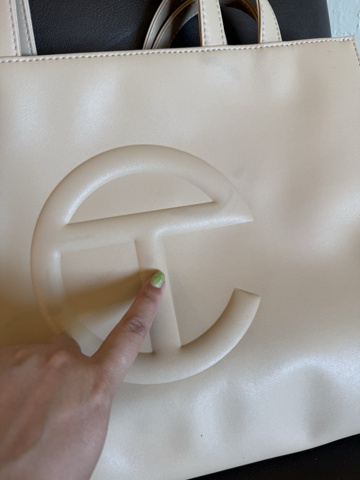Telfar Medium Shopping Bag Cream Vegan Leather