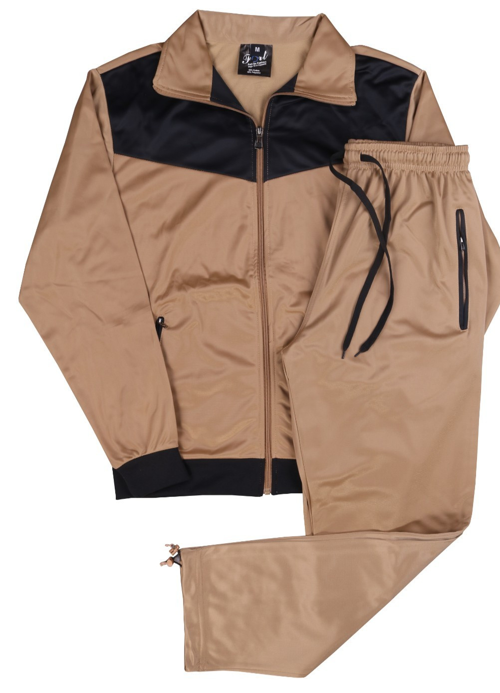 MEN 2TONE SPRING JOGGER TRACKSUIT GYM JOGGING ACTIVEWEAR S M L XL 2XL 3XL 4XL