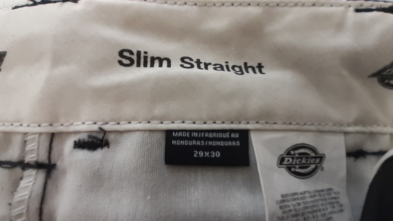 DICKIES MEN’S 873 SLIM FIT WORK PANTS BLACK 29X30 NWOT