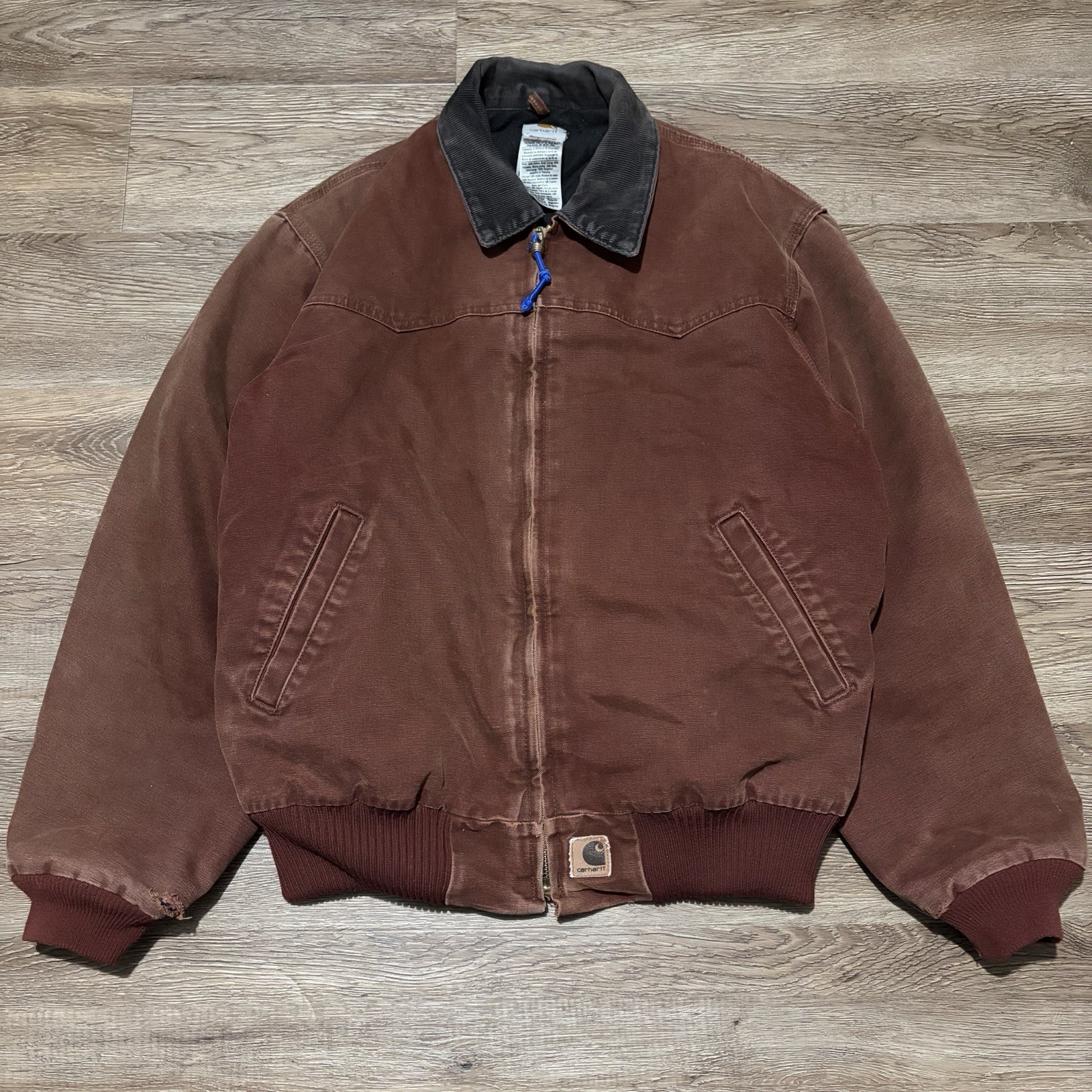 Vintage Early 2000s Carhartt Santa Fe J14 Clay Jacket Nice Fade Size Large