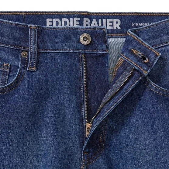 Men’s Eddie Bauer Stretch Jeans Dark Blue 40X30 Item# 1741596