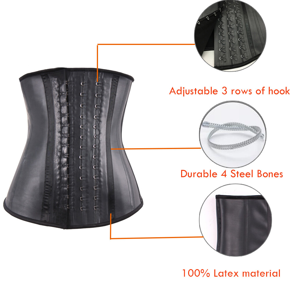 Fajas Colombianas Reductoras 100% Latex Waist Trainer Corset Cincher Body Shaper