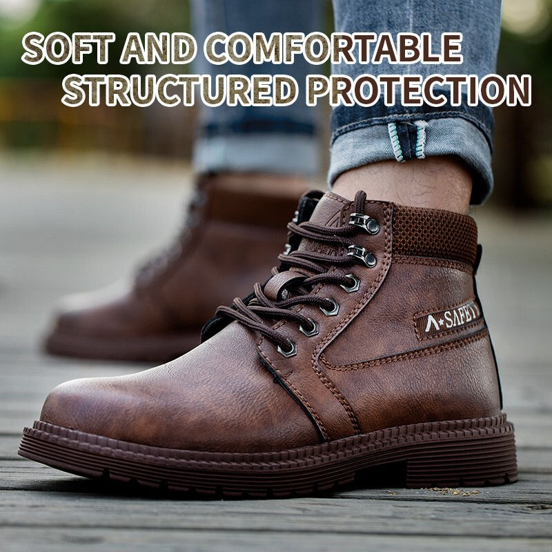 Waterproof Work Boots Mens Safety Shoes Steel Toe Botas De Trabajo Para Hombre