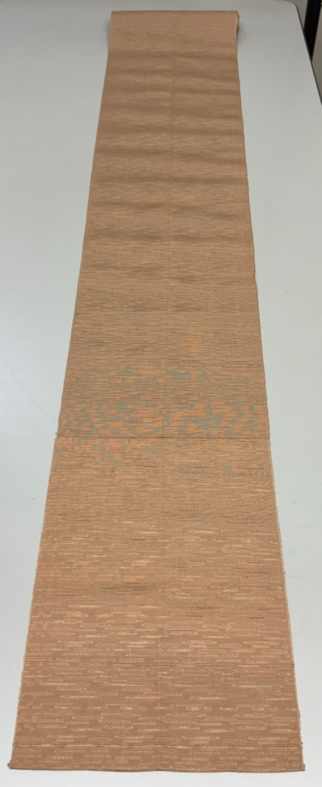 Japanese Vintage Kimono Fabric cloth Boro Silk Beige tradition 35.4×11.4 in