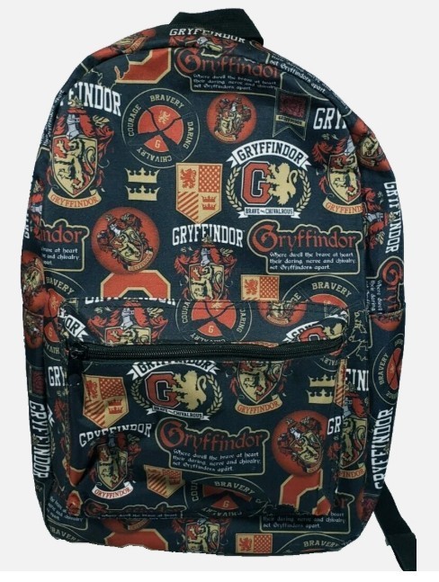 Harry Potter Gryffindor Backpack Hogwart Backpack With 2 Front Pockets 17.5″