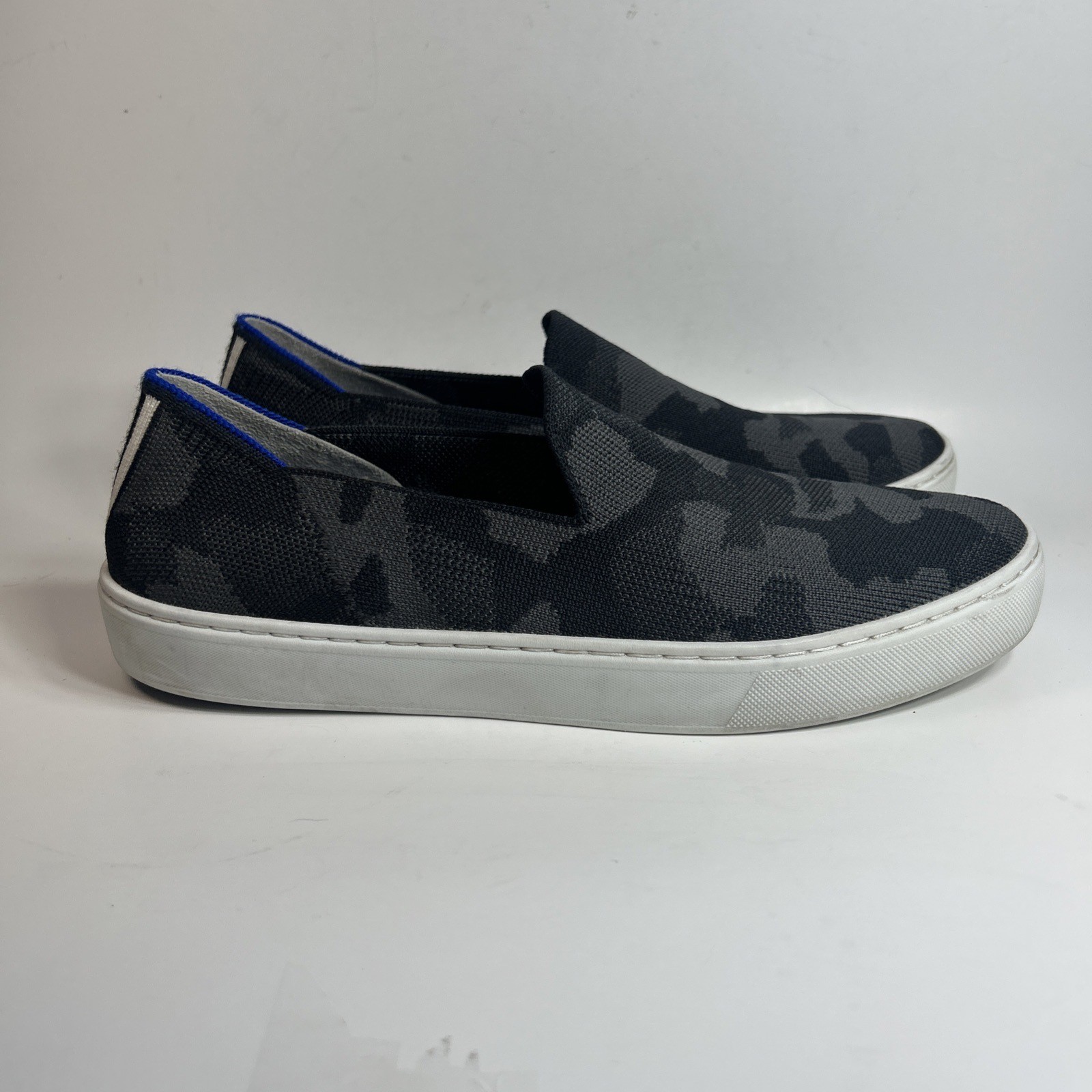 Rothys Womens Sneakers Size 9.5 Original Gray Camo Comfort Slip On Shoe