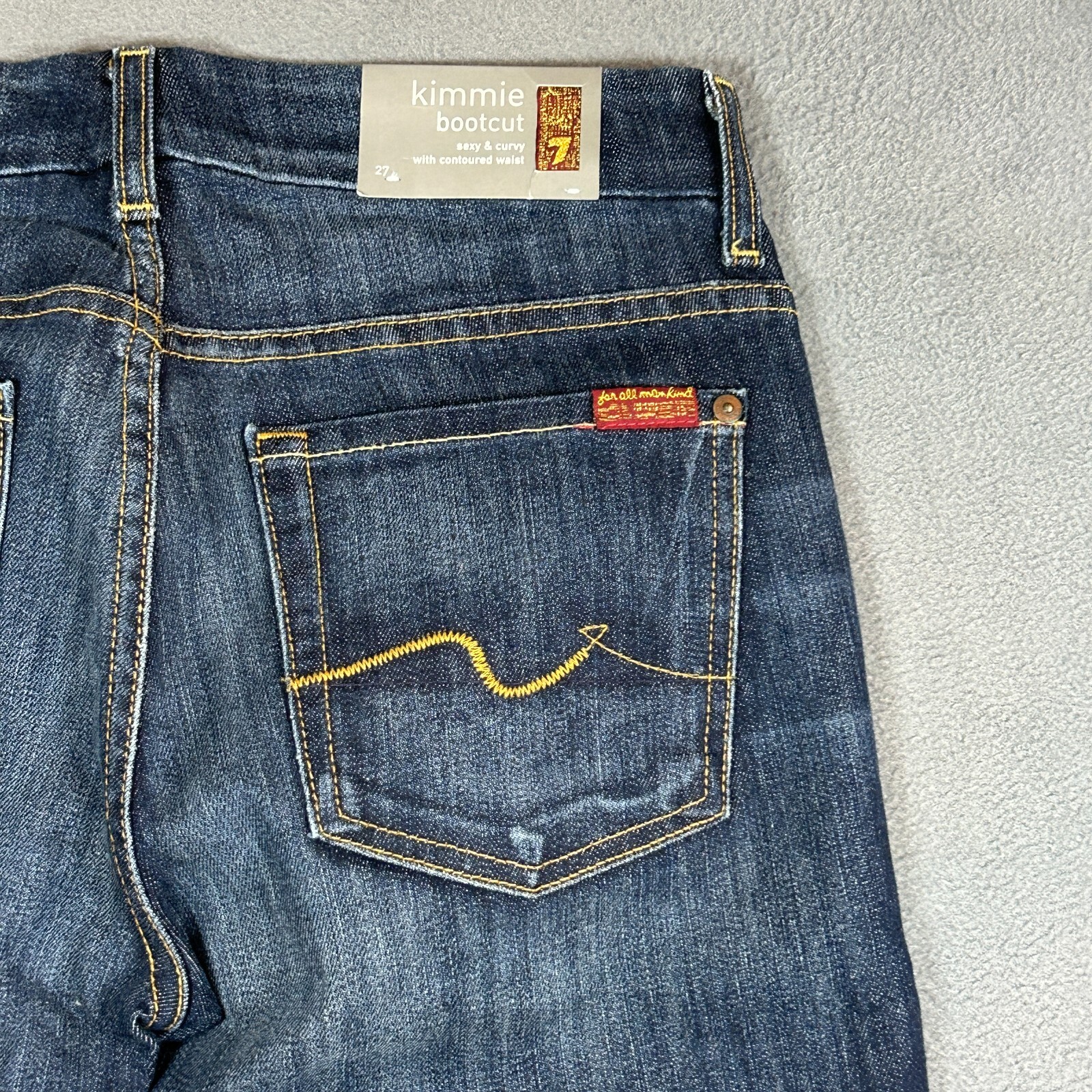 7 For All Mankind Jeans Womens Size 27 Kimmie Bootcut Stretch Denim NWT reg$198