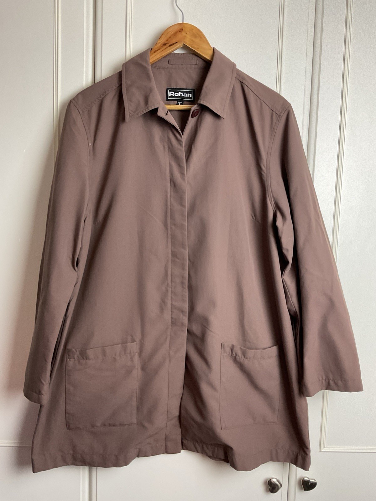 Rohan Womens Longitude Jacket Size Large Brown Unlined Pockets Lightweight