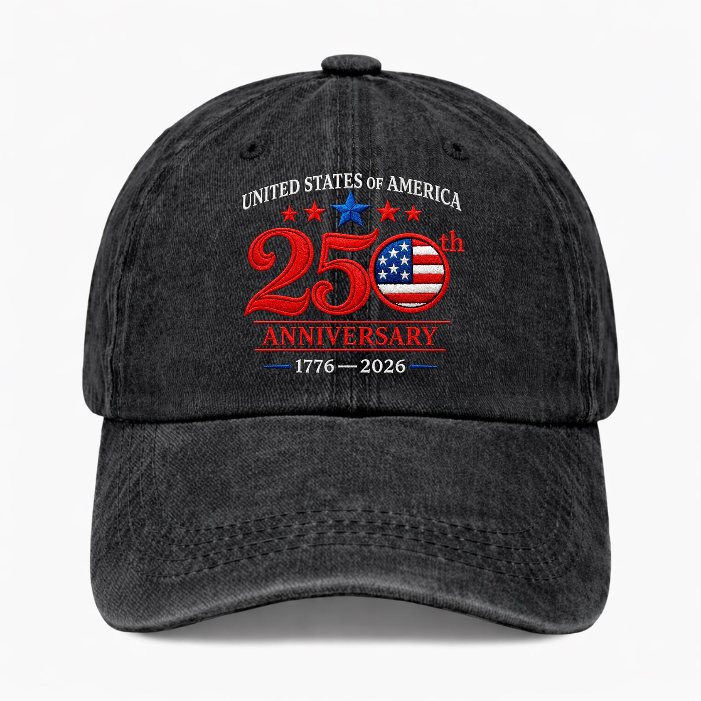 USA 250th Anniversary Hat America 1776-2026 Patriotic Baseball Cap Adjustable