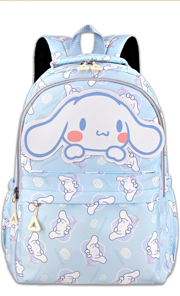 Sanrio Cinnamoroll Blue Multicolor Backpack, Bookbag