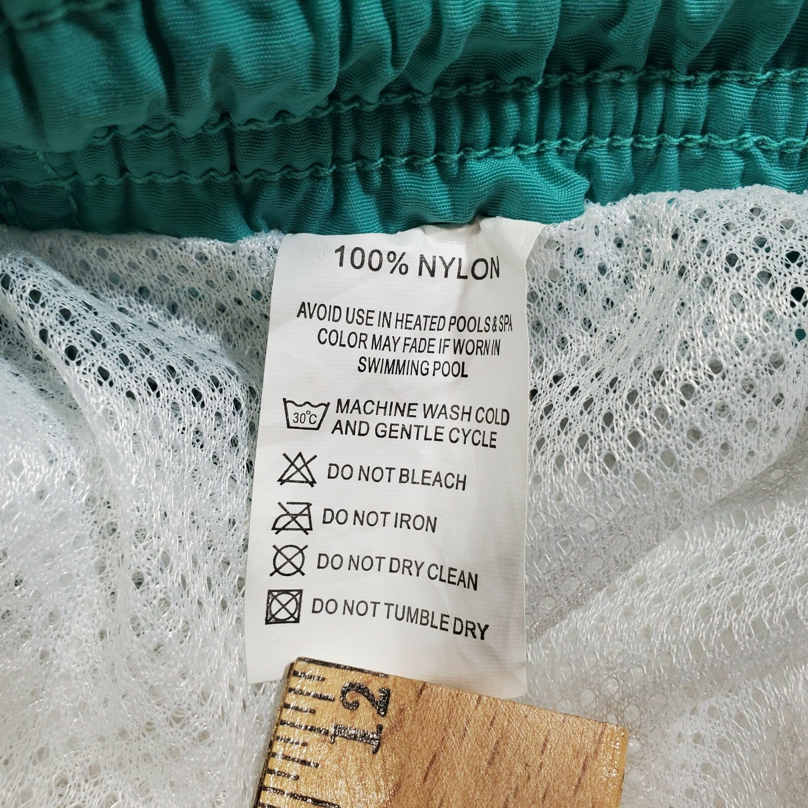 Maamgic Quick Dry Swim Trunks Teal Mesh Lined Board Shorts Mens XL