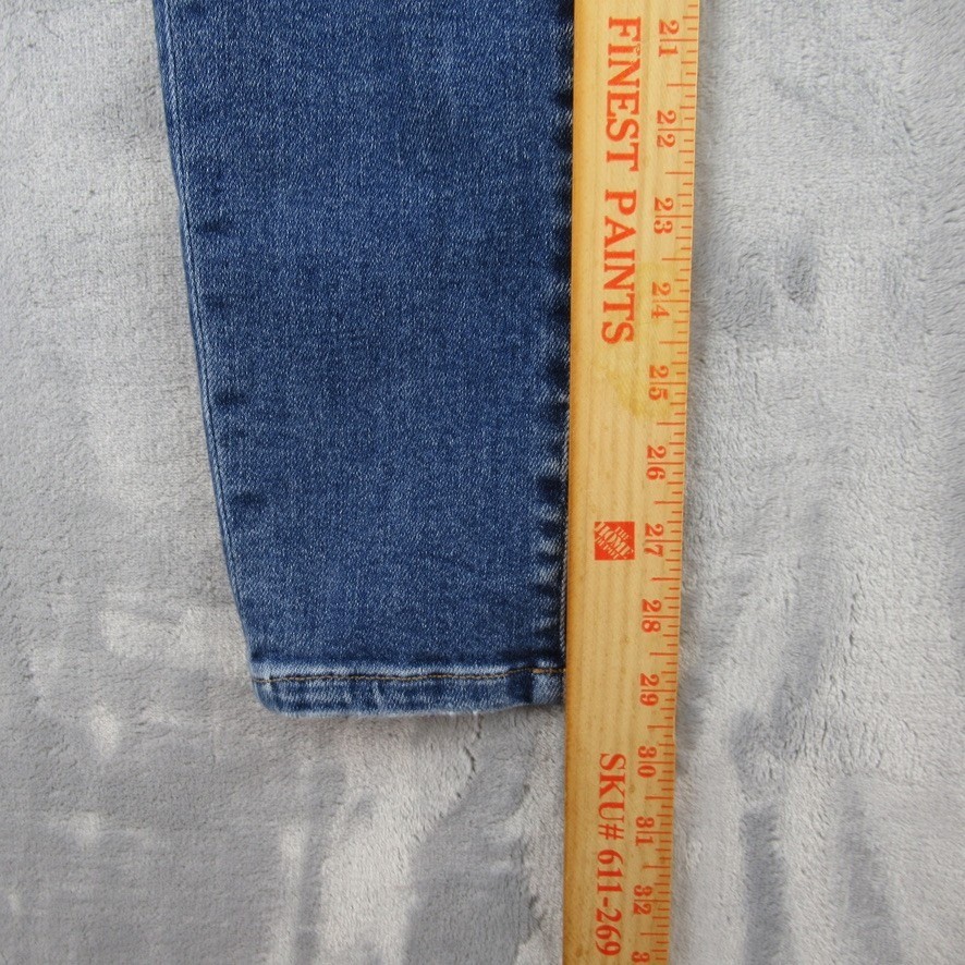Bridge by GLY High Rise Skinny Jeans Blue Distressed Denim BG5487R Womens 30