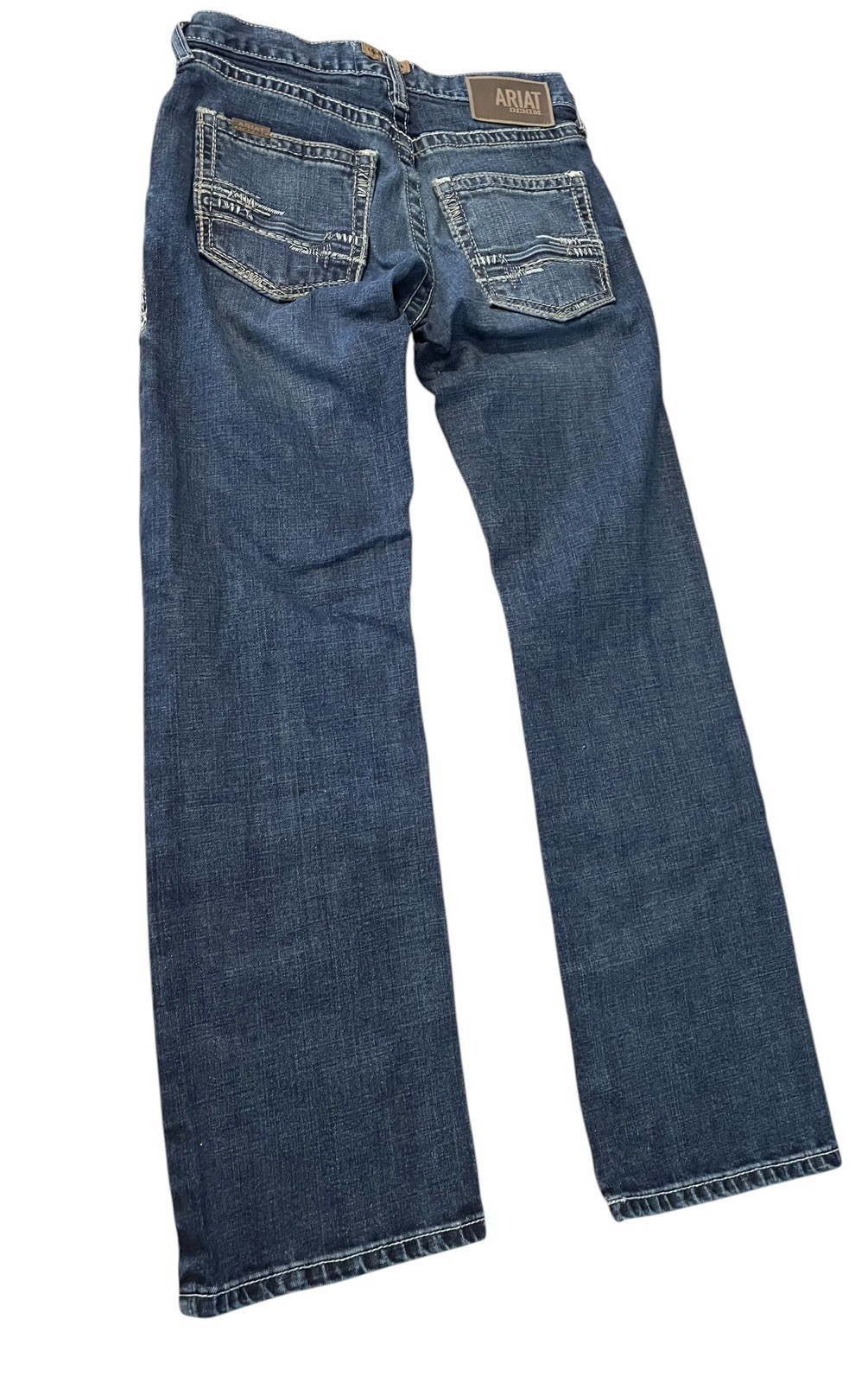 Ariat Men’s Blue Jean M5 Straight Fit Straight Leg Jeans 28X32 Gambler Model EUC